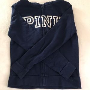 PINK blue holographic hoodie